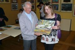 Zygmunt Pniewski i Anita Pniewska (wnuczka), Leszno 2010, fot. Sławomir Pniewski